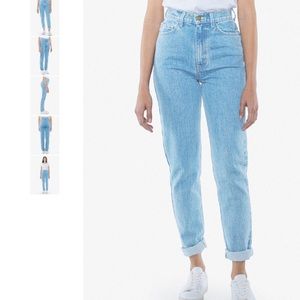 American Apparel High Waist Jean denim pants